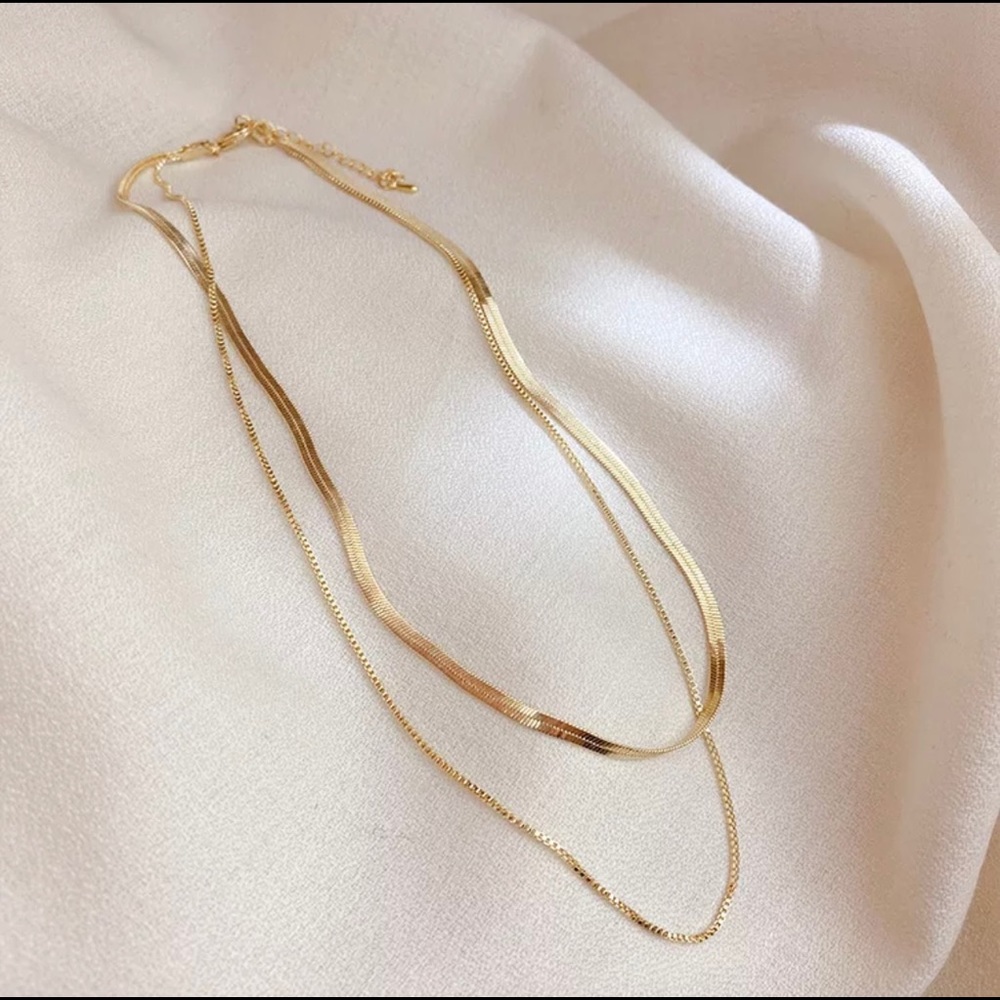 18K Gold Layered Necklace